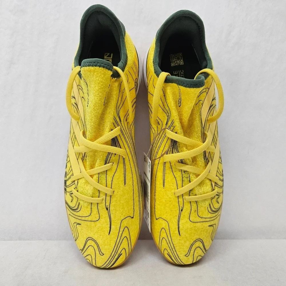Adidas Gamemode Knit PB IN Indoor Soccer Shoe HR1741 Yellow‎ Green Mens Size 11